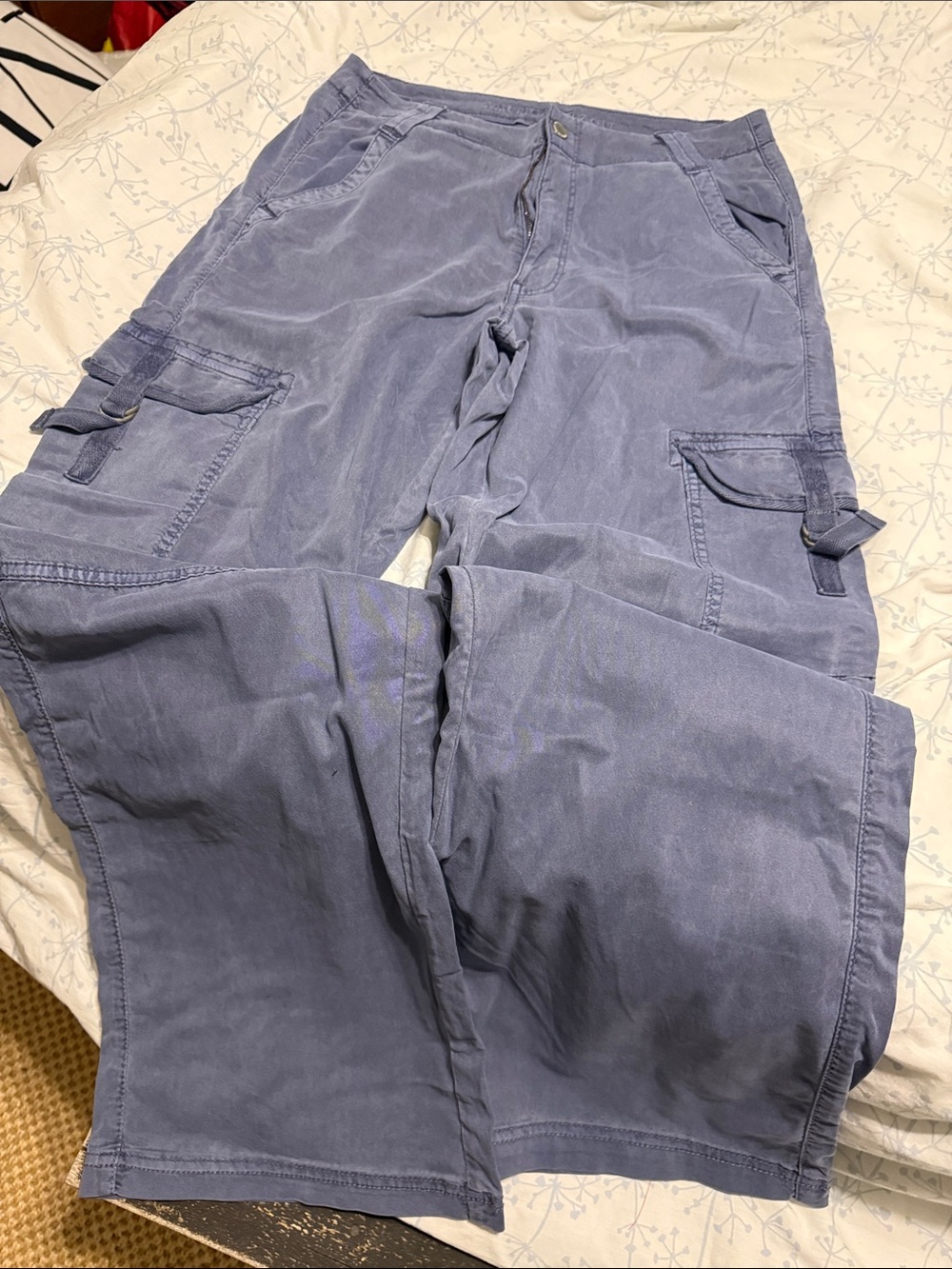 American Eagle Outfitters Slate Blue Cargo Pants